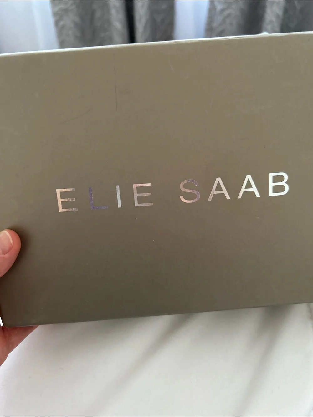 Elie Saab Pink Beaded Satin Minaudière with Gold Chain
